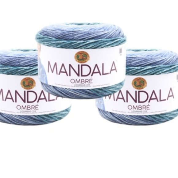 *3 Pack* Lion Brand Mandala Multi-color Yarn - Picture 1 of 1